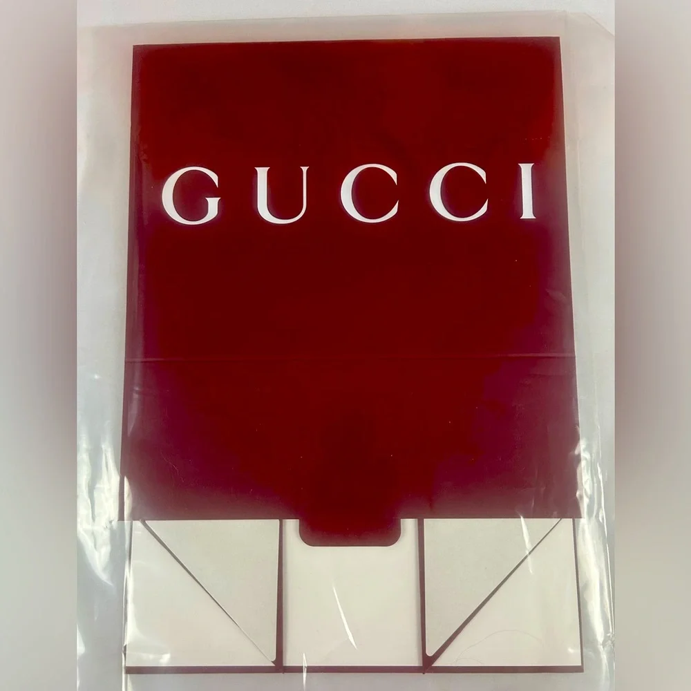 Gucci Red and White Storage Pouch